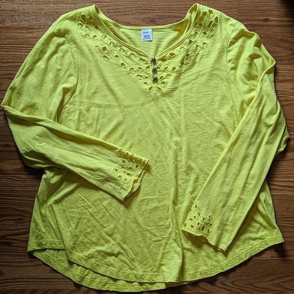 Jockey P2P long sleeved cut out shirt